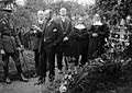 Official visit to the grave of Willie Redmond in 1917 (IWM Q 3038)