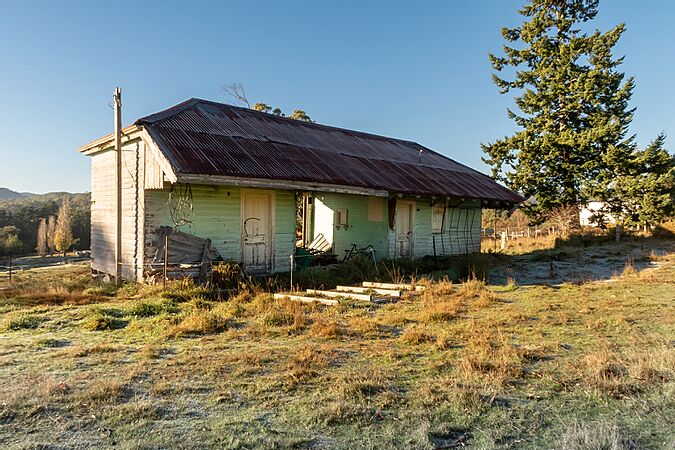 Old Railway Station in Branxholm, Tasmania