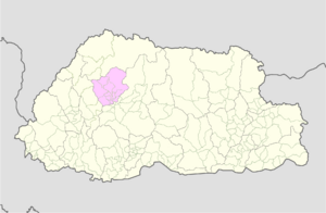 Punakha Bhutan location map