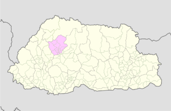 Punakha Bhutan location map