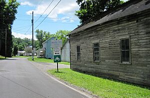 Entering South Philipsburg along Hemlock Street