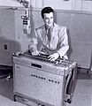 Speedy West playing steel guitar