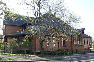 St Joseph's RC Church, Eastgate Gardens, Guildford (April 2014) (Right Side)