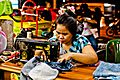 Street seamstress vendor Bangkok