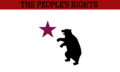 The People Right's Bear Flag, California