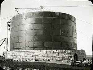 Thomas Hill Standpipe Under Construction