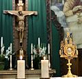 Transubstantiation Eucharistic Adoration at St Thomas Aquinas Cathedral in Reno NV USA