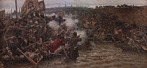 Vasily Surikov - Yermak's Conquest of Siberia - Google Art Project