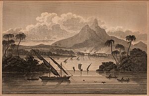View of the port of Black River in the Territory of Poyais