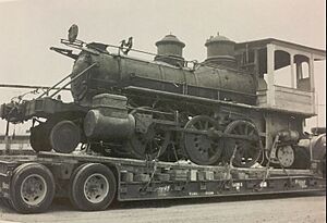 Virginia & Truckee RR 13, Empire, before restoration. Its last user was the Pacific Portland Cement Company in Gerlach, NV