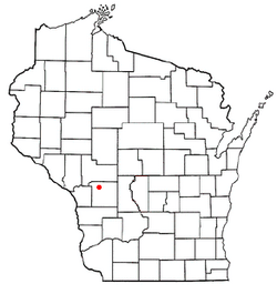 Location of Lafayette, Monroe County, Wisconsin