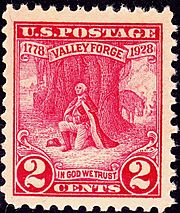 Washington at Prayer Valley Forge 1928 Issue-2c