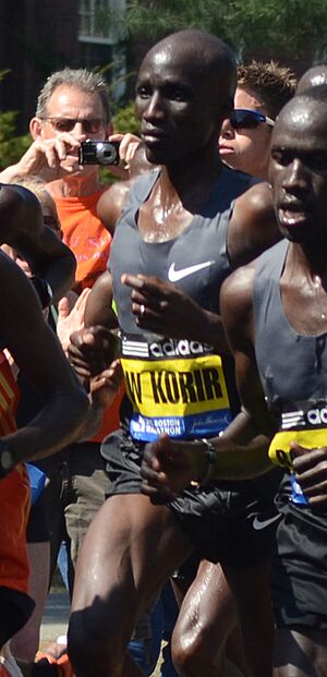 Wesley Korir winner of 2012 Boston Marathon