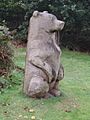 Wooden sculpture of a bear, Cliveden - geograph.org.uk - 60111