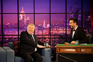 Zhirinovsky on Evening Urgant 2012 03