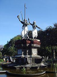 1906 Puputan monument in Denpasar