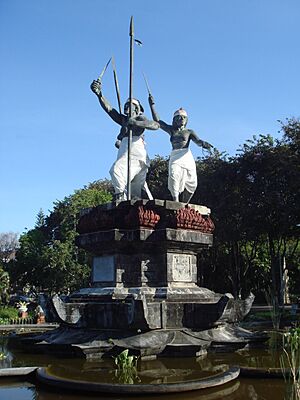 1906 Puputan monument in Denpasar