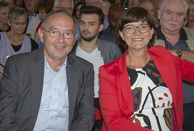 2019-09-10 SPD Regionalkonferenz Team Esken Walter-Borjans by OlafKosinsky MG 0461