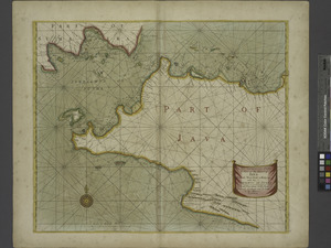 A new and correct chart of part of the Island of JAVA from the West end to Batavia with the Streights of Sunda NYPL1640638f