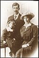 Alfie Fripp and parents