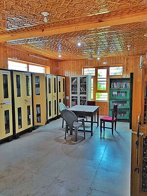 An inside view of the Tehsil Library