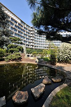 April 2010, UNESCO Headquarters in Paris - The Garden of Peace (or Japanese Garden) in Spring