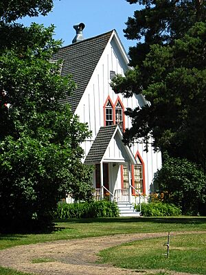 Ascension Episcopal Rectory entrance - Cove Oregon