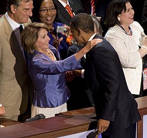 Barack Obama and Nancy Pelosi at DNC (1)