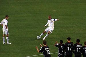 Beckham first goal LA Galaxy