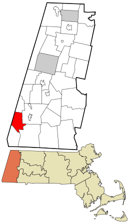 Location in Berkshire County and the state of Massachusetts.