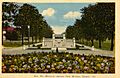 Boer War Memorial at Jackson Park, postcard, 1940s