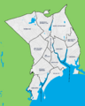 Bridgeport neighborhood map with labels