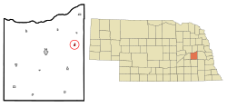 Location of Bruno, Nebraska