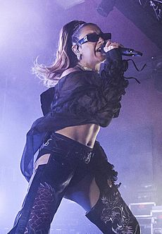 Charli XCX performs live in 2019