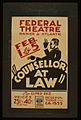 Counsellor at law WPA poster