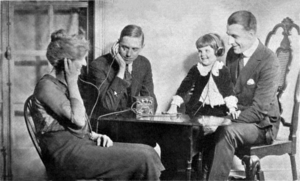 Crystal radio advertisement