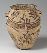 Decorated ware jar illustrating boats and trees MET DP241281 (cropped)