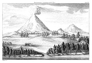 Der Berg Kamtschatka (aus Krascheninnikow, Opisanie Zemli Kamcatki)