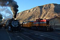 Durango K-36-Steam-locomotive-486 Diesel-engine-Big-Al-7 2012-10-25