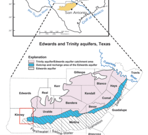 Edwards and Trinity Aquifers Map