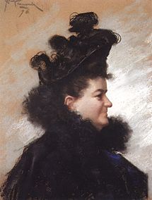 Portrait by Joaquín Vaamonde Cornide [es] (1896)