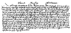 English chancery hand 1418