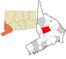 Location in Fairfield County and the state of Connecticut.