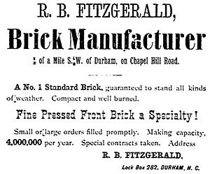 Fitzgerald brick ad 1886