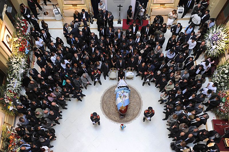 Funeral de kirchner desde arriba