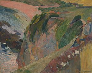 Gauguin, Paul - The Flageolet Player on the Cliff - Google Art Project