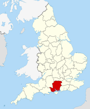 Hampshire UK locator map 2010