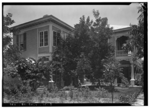Historic American Buildings Survey, Harry L. Starnes, Photographer June 25, 1936 WEST SIDE ELEVATION. - Edward T. Austin House, 1502 Market Street (Avenue D), Galveston, HABS TEX,84-GALV,14-2