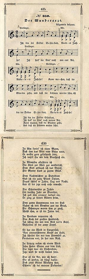 Ich bin der Doktor Eisenbart (1840)