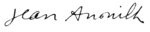 Jean Anouilh Signature.svg